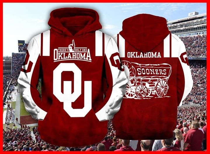 Theres only one oklahoma sooners ncaa 3d printed 3D Hoodie Sweater Tshirt