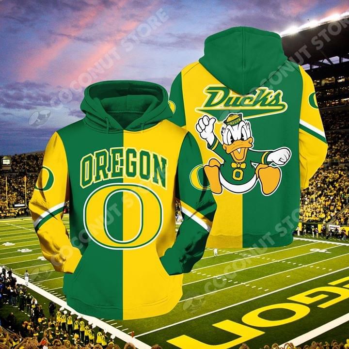 Oregon ducks green glitter 3d printed 3D Hoodie Sweater Tshirt