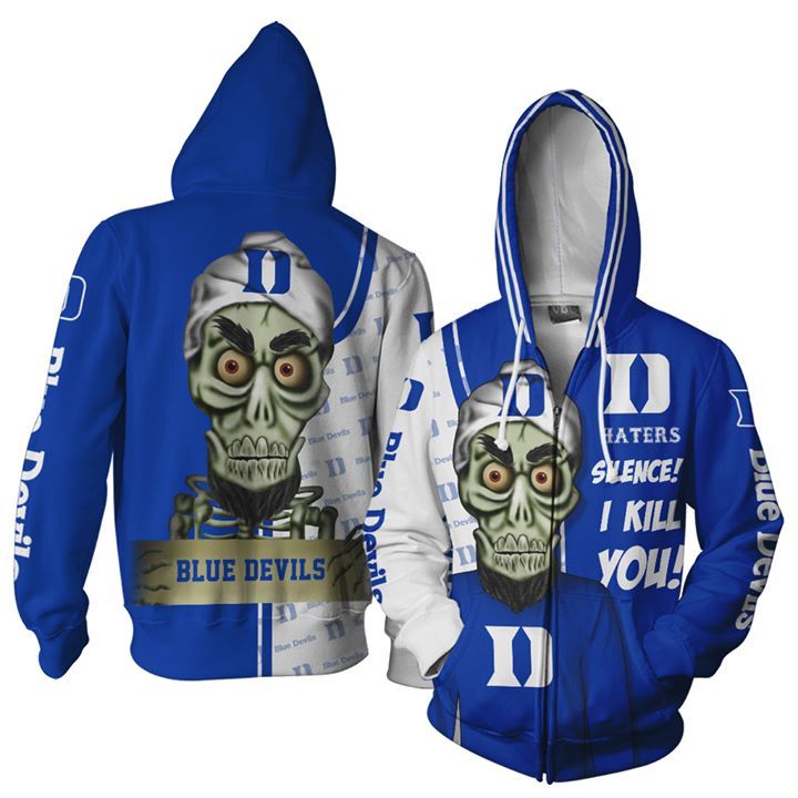 Duke Blue Devils haters silence the dead terrorist 3d t shirt hoodie sweater 3D Hoodie Sweater Tshirt