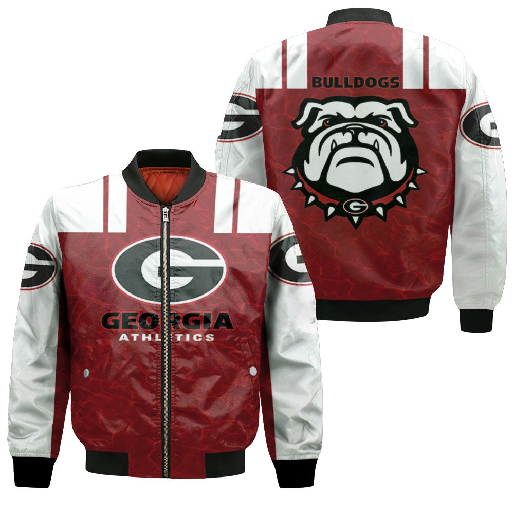 georgia bulldogs athletics ncaa for bulldogs lover 3d printed hoodie 3d Fleece Bomber Jacket