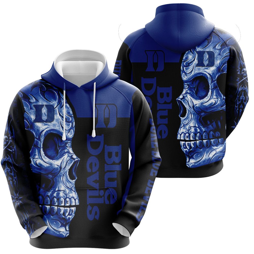 Duke Blue Devils Ncaa Skull 3d t shirt hoodie sweater Hoodie