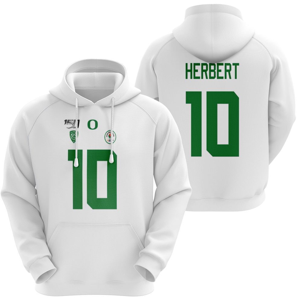 Justin Herbert oregon ducks 10 for fan 3d t shirt hoodie sweater Hoodie