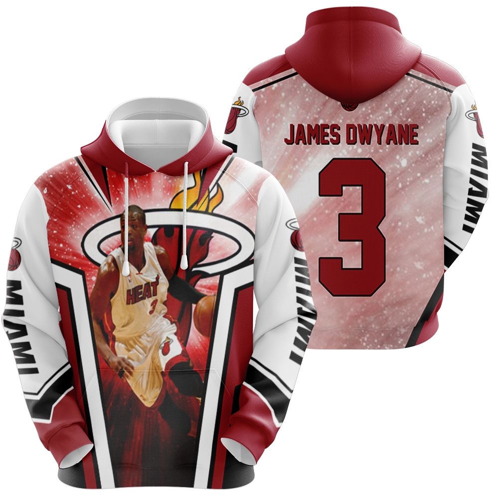Miami Heat Logo Chris Bosh Lebron James Dwyane Wade For Fan Hoodie