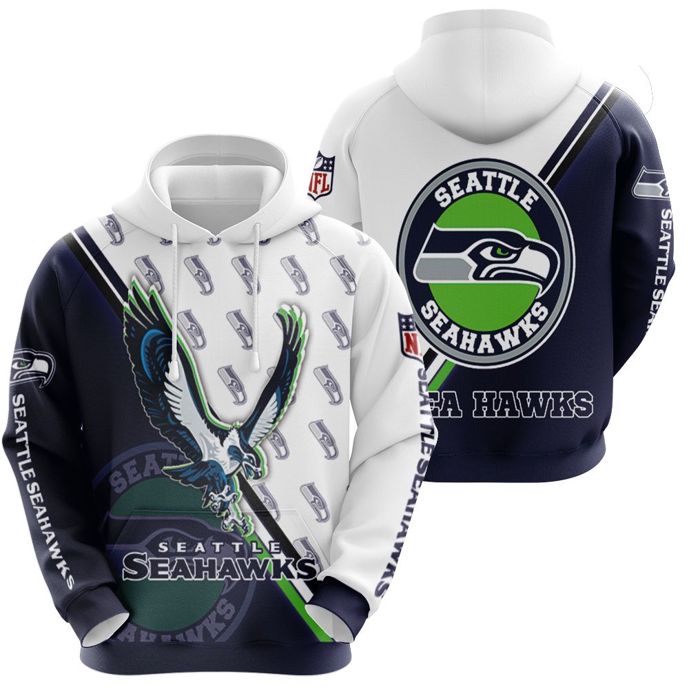 Seattle seahawks logo nfl for fan 3d shirt Hoodie