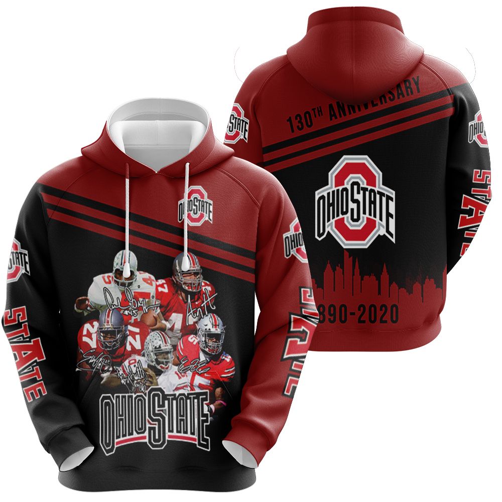 Ohio state buckeyes legend players signed 130th anniversary 3d shirt Hoodie