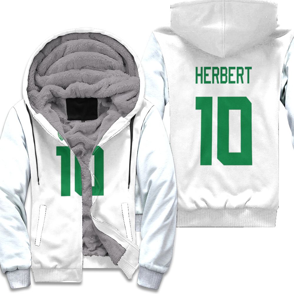 Justin Herbert oregon ducks 10 for fan 3d shirt Fleece Hoodie