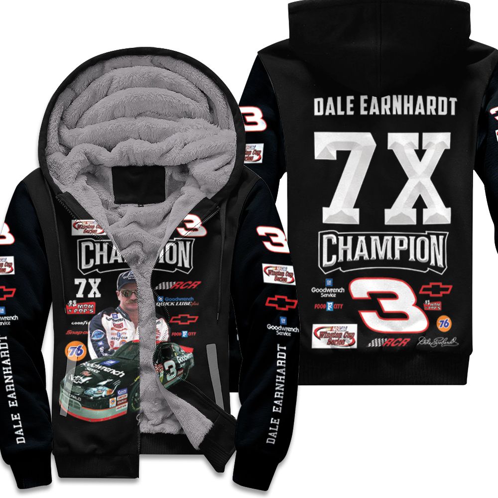 Dale Earnhardt 7x Champion Legend Racer Signed For Fan 3d Print Hoodie 3d shirt hoodie sweatshirt shirt Fleece Bomber Jacket