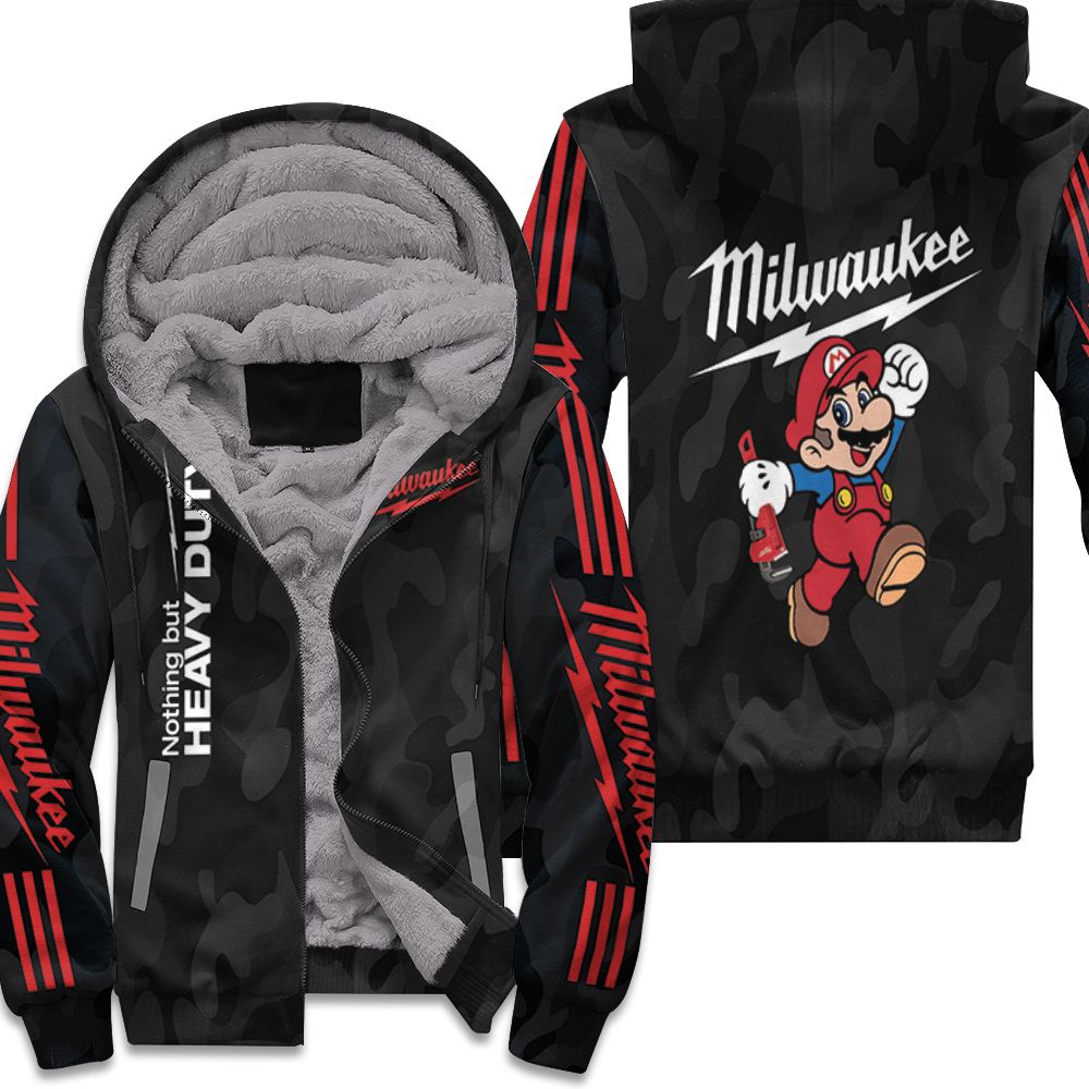 Milwaukee Super Mario Nothing But Heavy Duty 3d Hoodie 3d Graphic Printed Tshirt Hoodie Up To 5xl shirt Fleece Bomber Jacket
