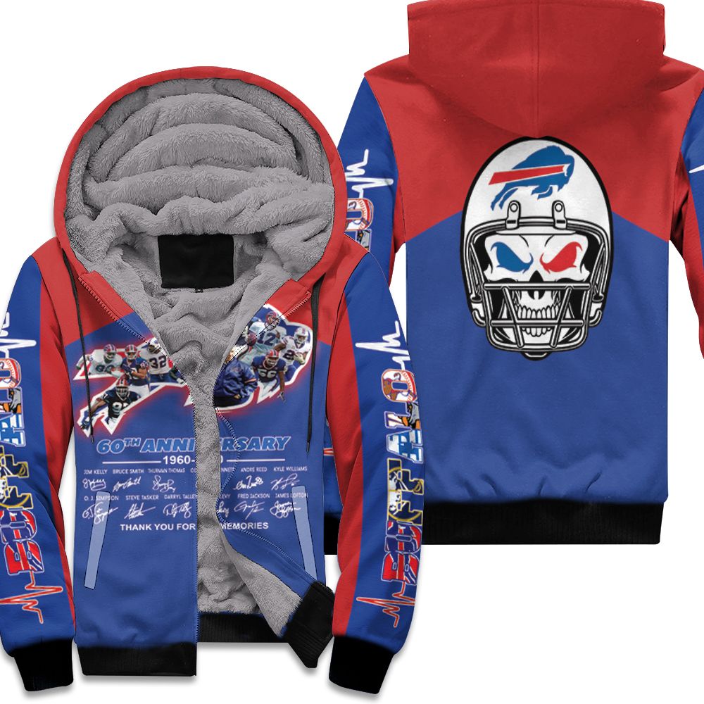 Buffalo Bills 60th Anniversary 2020 Afc East Division Champs Fleece Hoodie