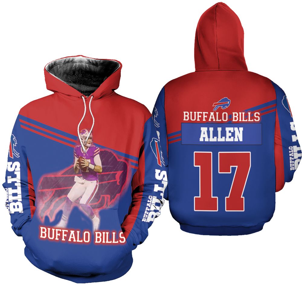Buffalo Bills Afc East Division Champions Josh Allen 17 Art Hoodie