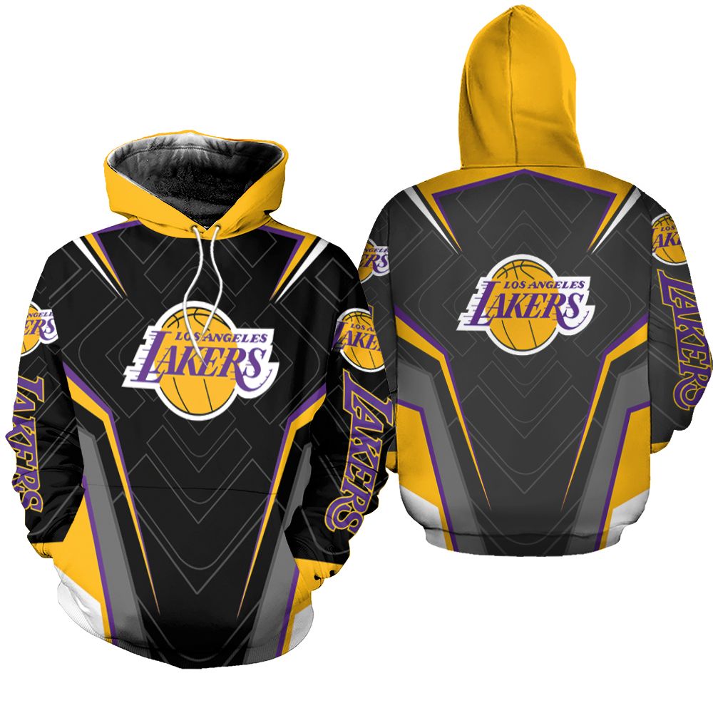 Los Angeles Lakers Logo Legging For Fan 3d Zip Hoodie