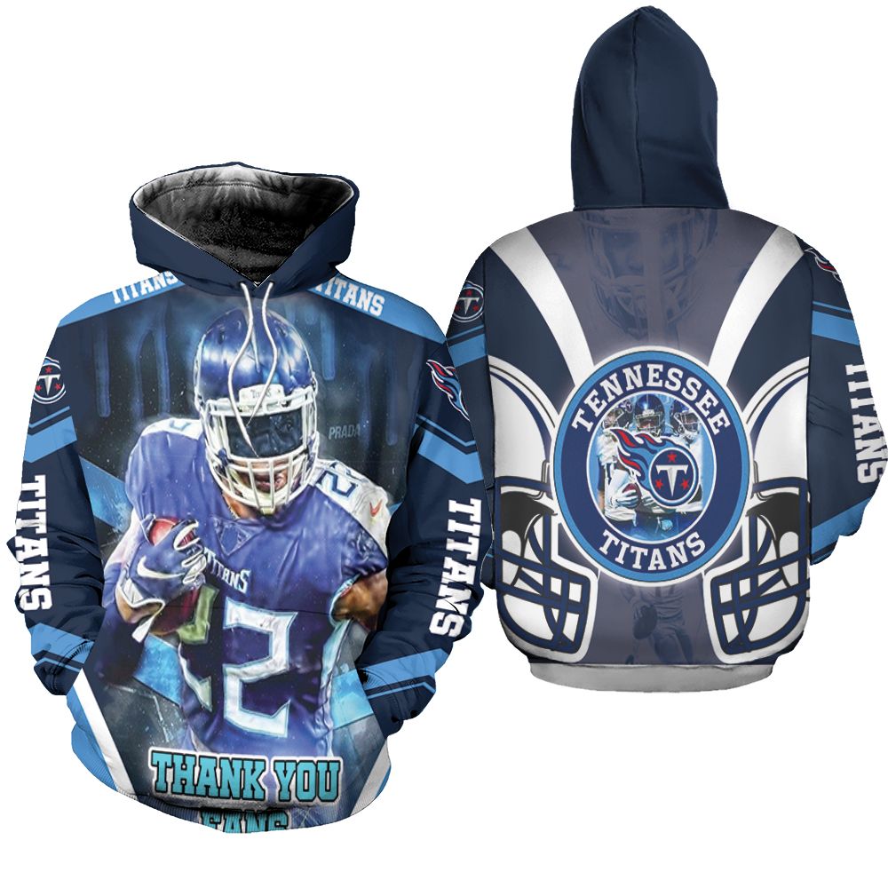 Derrick Henry #22 Thanks You Fan Tennessee Titans Afc South Division Champions Super Bowl 2021 Hoodie