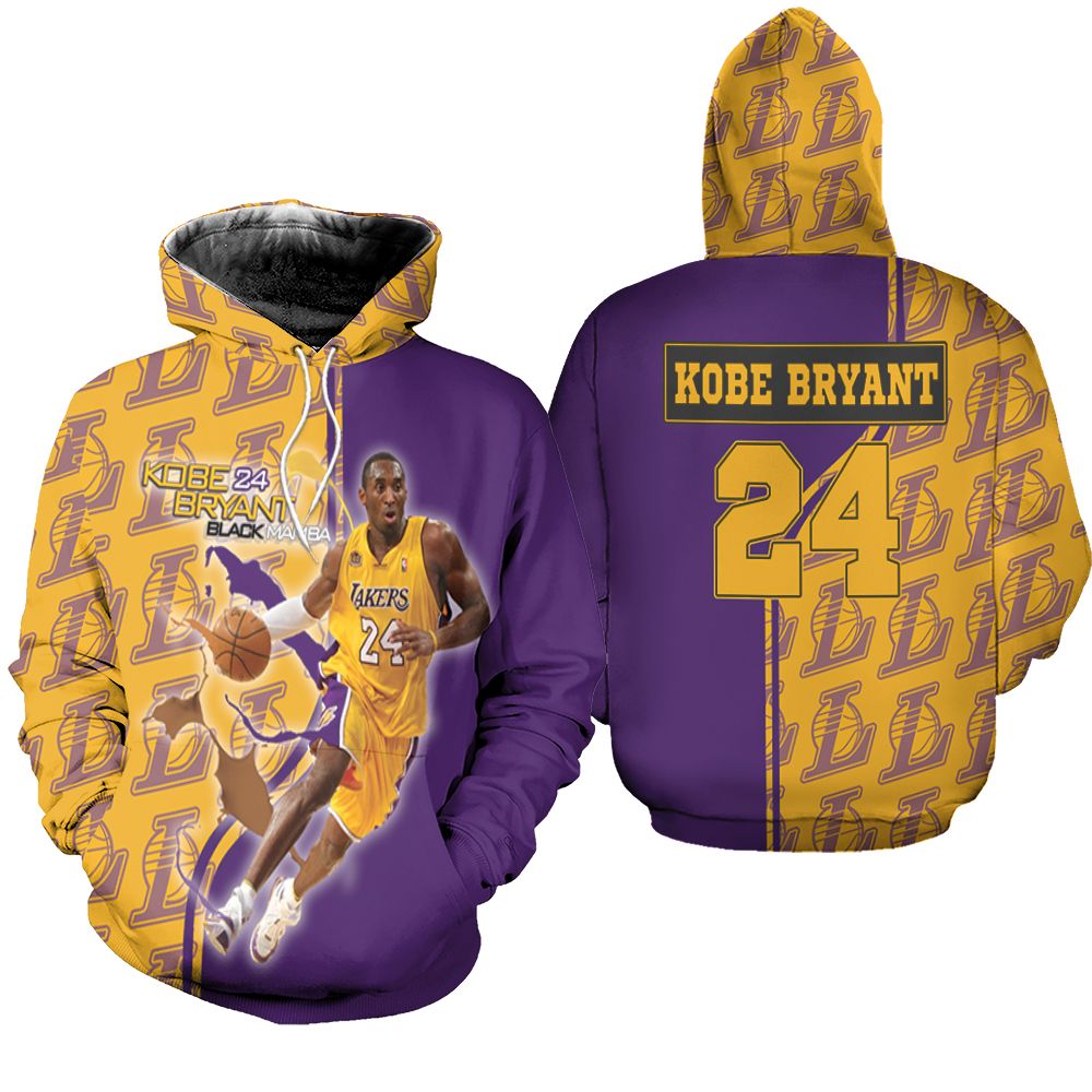 Legend Kobe Bryant 24 Los Angeles Lakers Nba Western Conference Hoodie