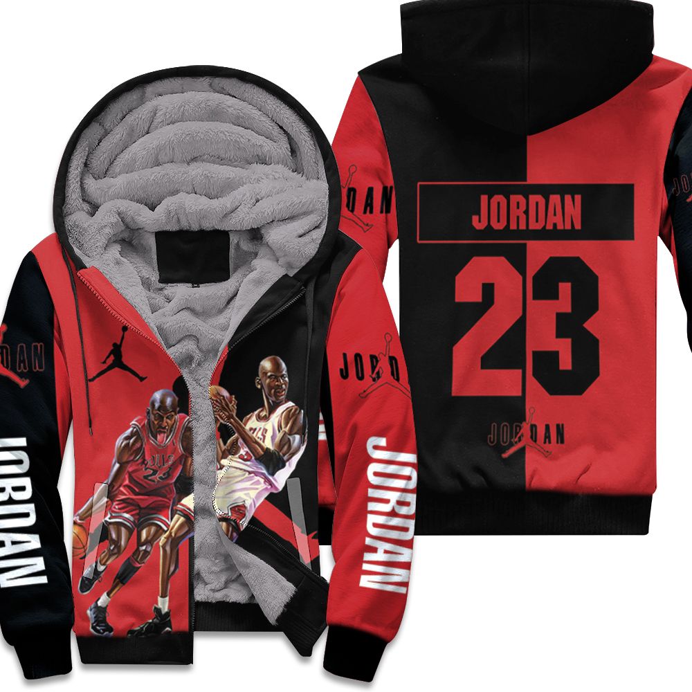 Michael Jordan Kobe Bryant chicago bulls LA lakers legend highlights 3d printed.psd Fleece Hoodie