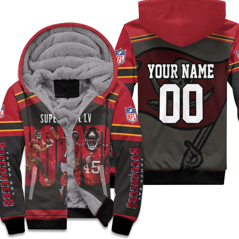 Tampa Bay Buccaneers NFC South Champions Division Super Bowl 2021 Personalized Fleece Hoodie