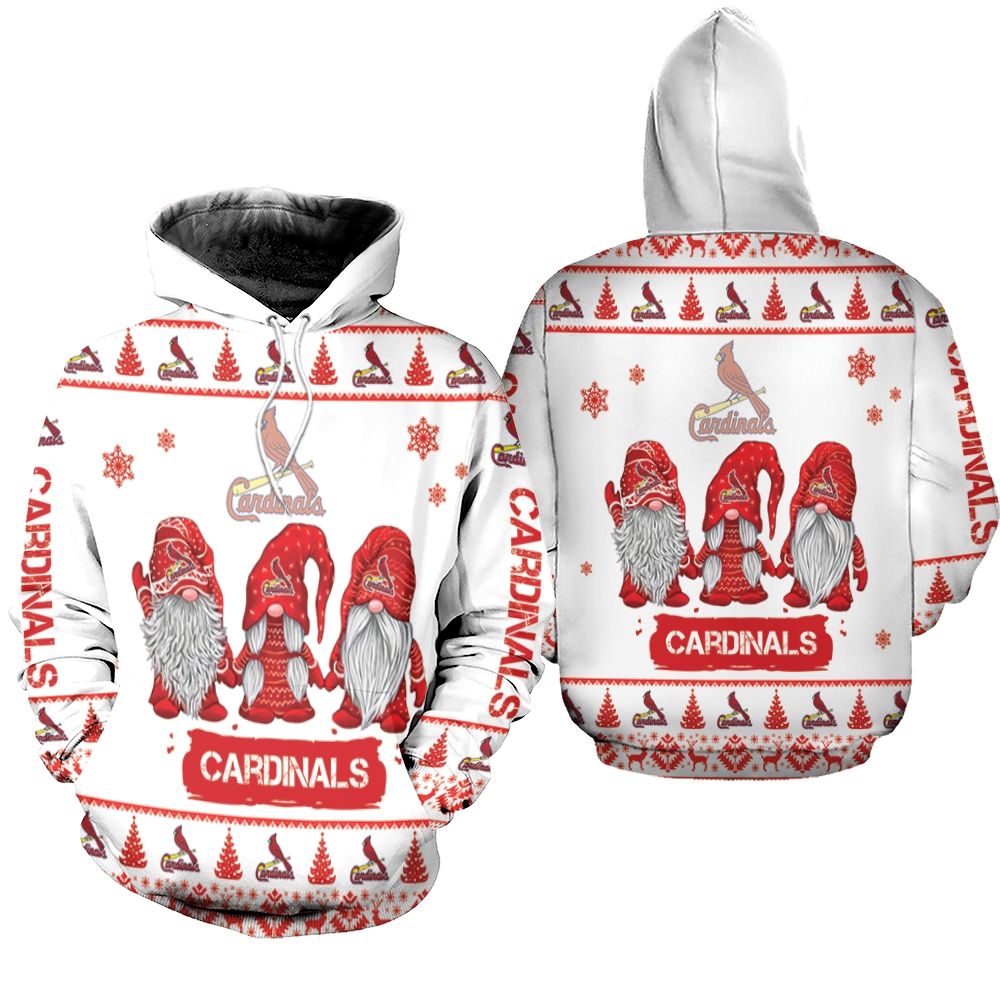 Christmas Gnomes St. Louis Cardinals Ugly Sweatshirt Christmas 3D Hoodie