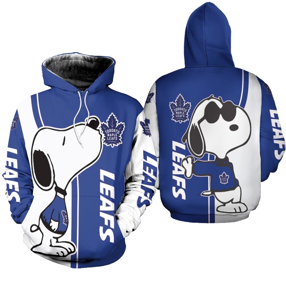 Toronto Maple Leafs Snoopy For Fans 3D Hoodie
