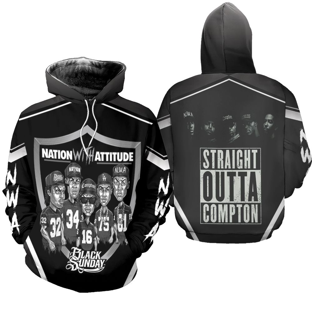 N.W.A. Oakland Raiders Collapse Hoodie