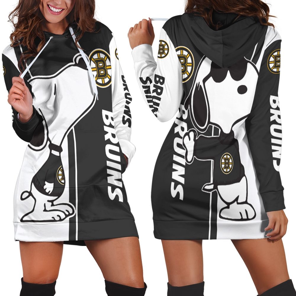 Boston Bruins And Zombie For Fans Hoodie Dress