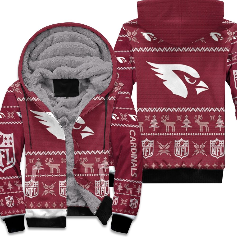 Arizona Cardinals NFL Ugly Sweatshirt Christmas 3D Fleece Hoodie