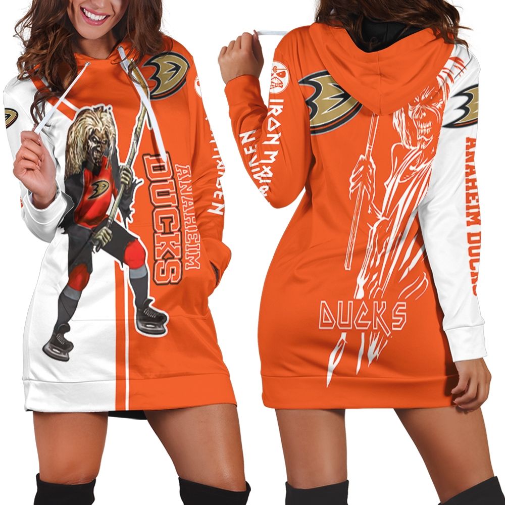 Anaheim Ducks And Zombie For Fans Hoodie Dress