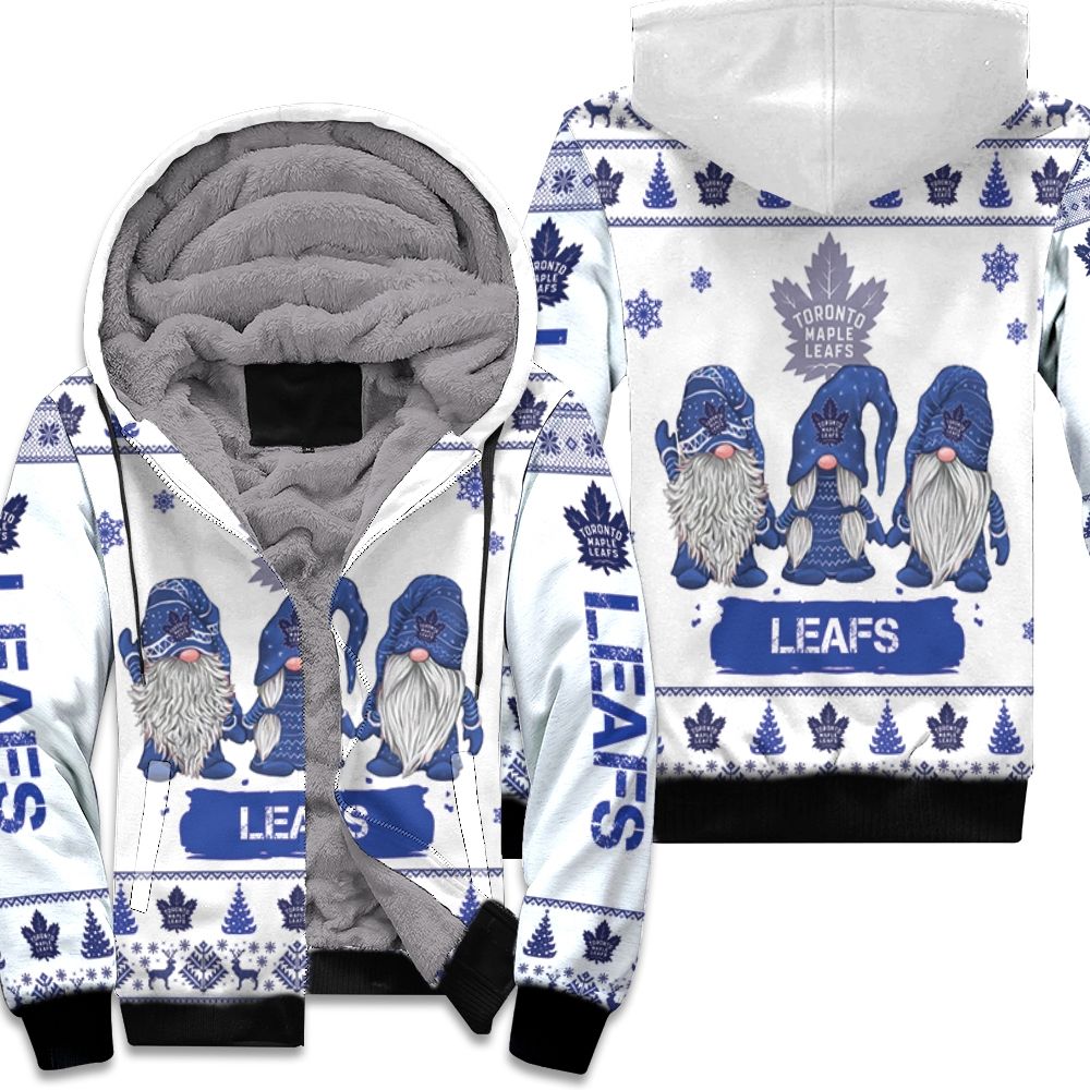 Christmas Gnomes Toronto Maple Leafs Ugly Sweatshirt Christmas 3D Fleece Hoodie