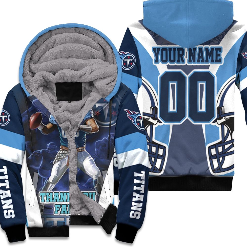 Stephen Gostkowski 03 Tennessee Titans 2021 Super Bowl AFC South Division Champions Thanks You Fans Personalized Fleece Hoodie