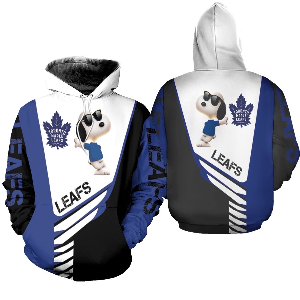 Toronto Maple Leafs Snoopy For Fans 3D Hoodie