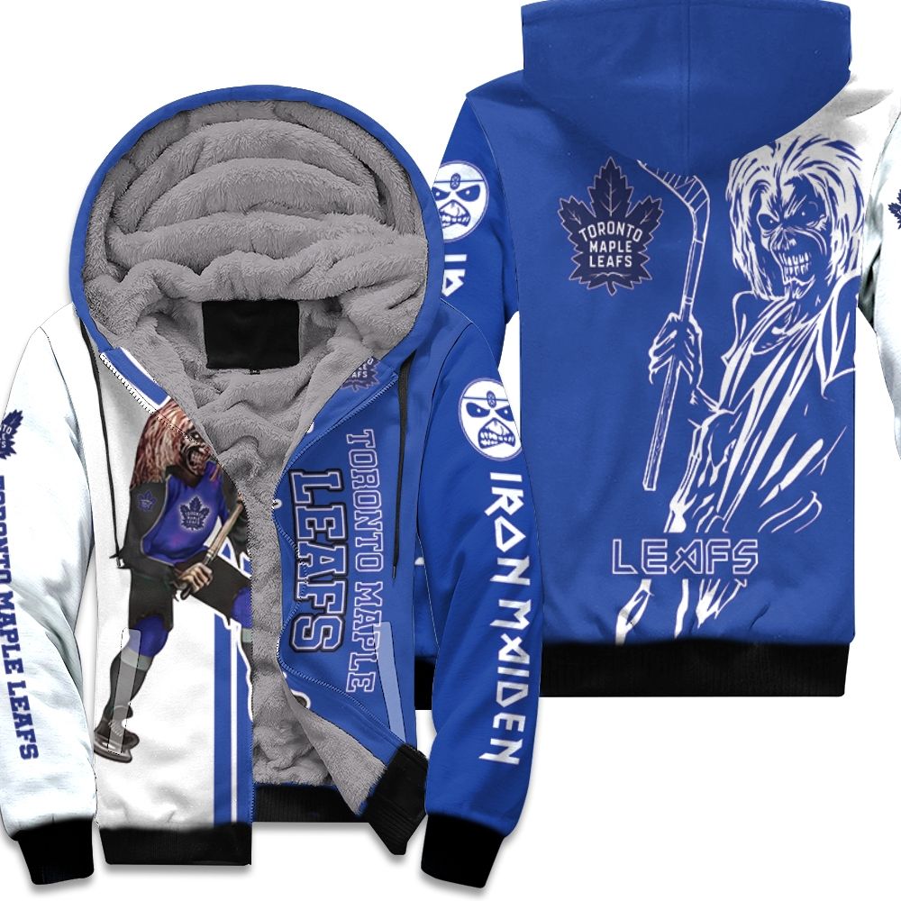 Toronto Maple Leafs And Zombie For Fans Fleece Hoodie
