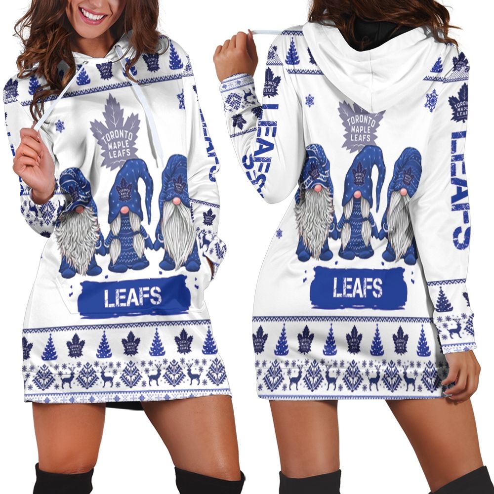 Christmas Gnomes Toronto Maple Leafs Ugly Sweatshirt Christmas 3D Hoodie Dress