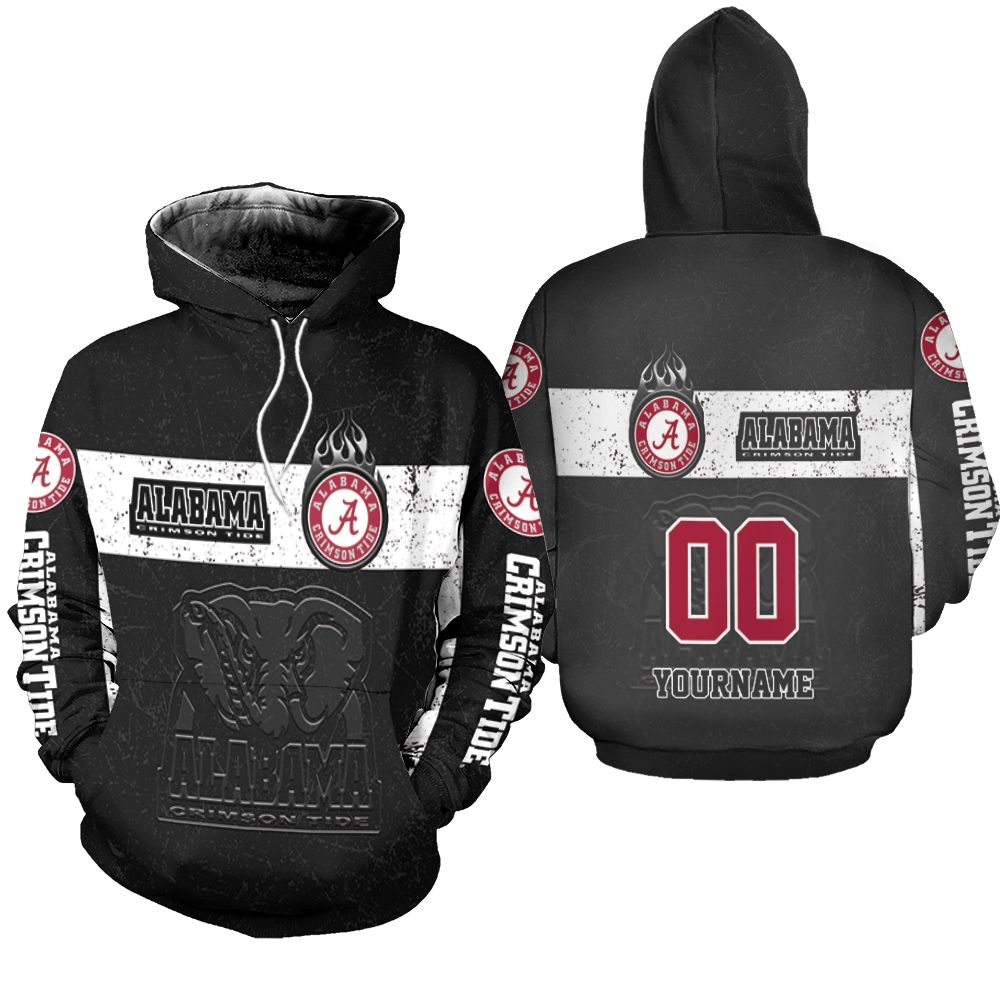 Alabama Crimson Tide Earth Pattern For Fans Personalized Hoodie