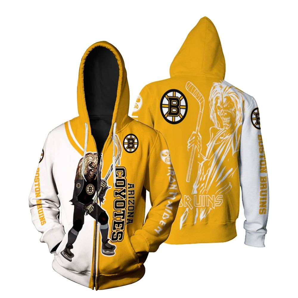 Boston Bruins And Zombie For Fans Zip Hoodie