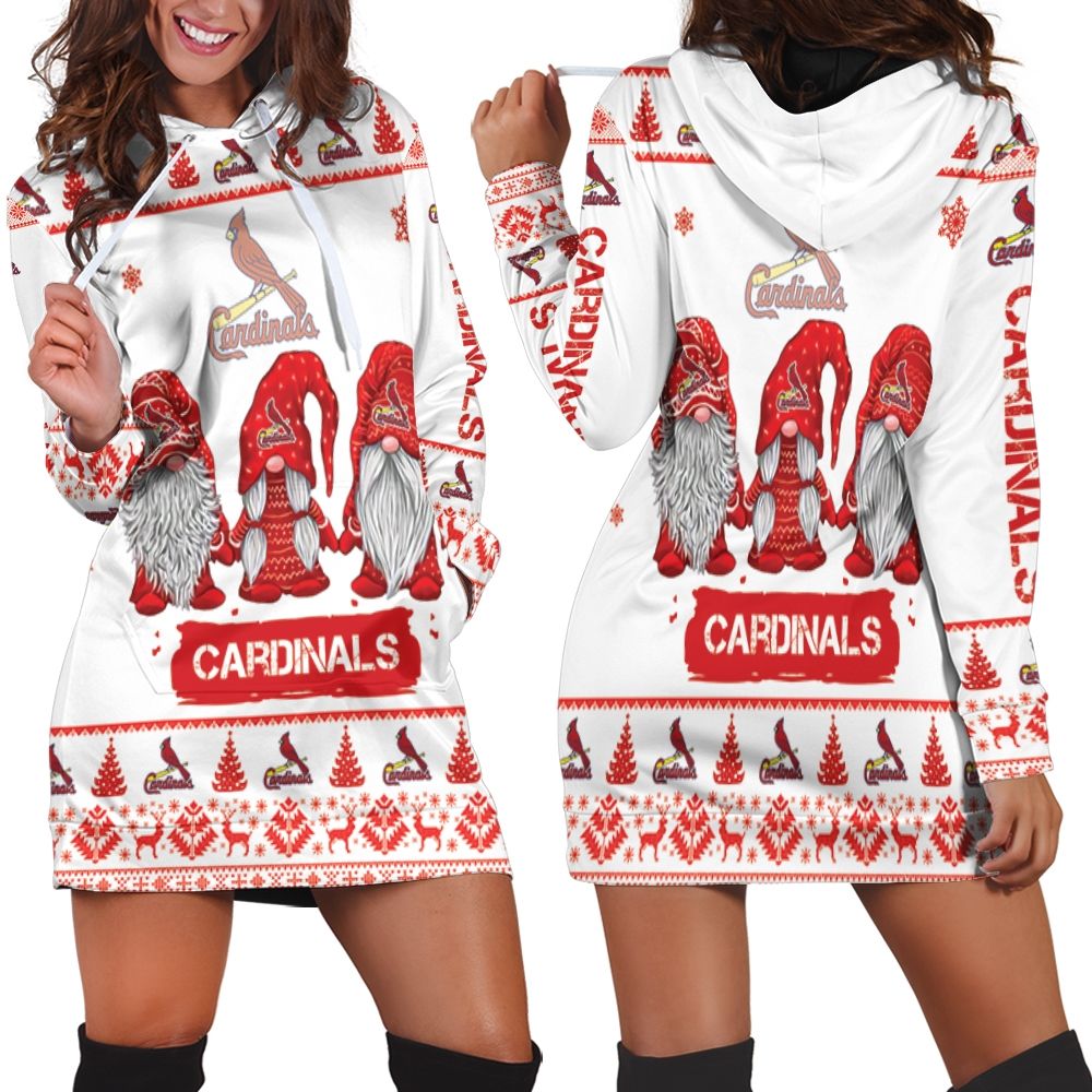 Christmas Gnomes St. Louis Cardinals Ugly Sweatshirt Christmas 3D Hoodie Dress
