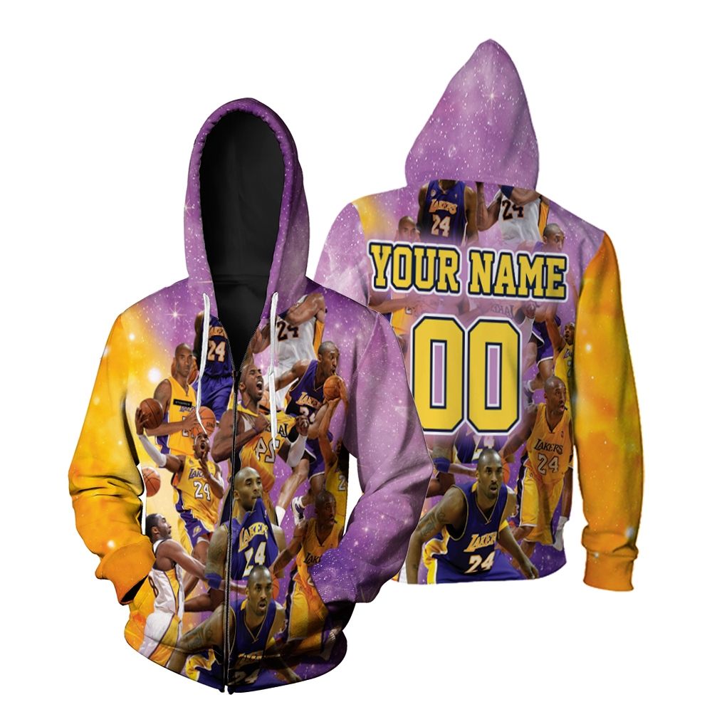 Kobe Bryant Number 24 Professional Basketball 3D Personalized Hoodie