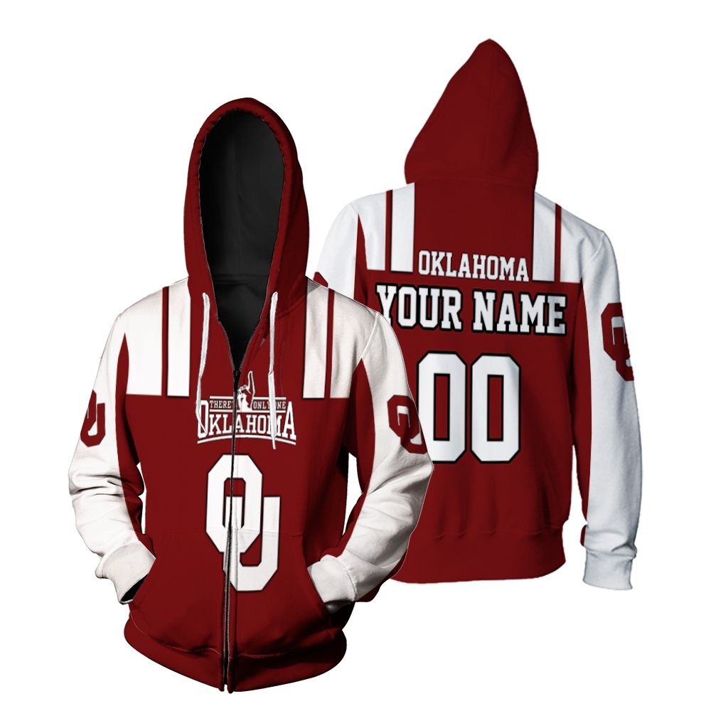 Oklahoma Sooners Fans Personalized Zip Hoodie