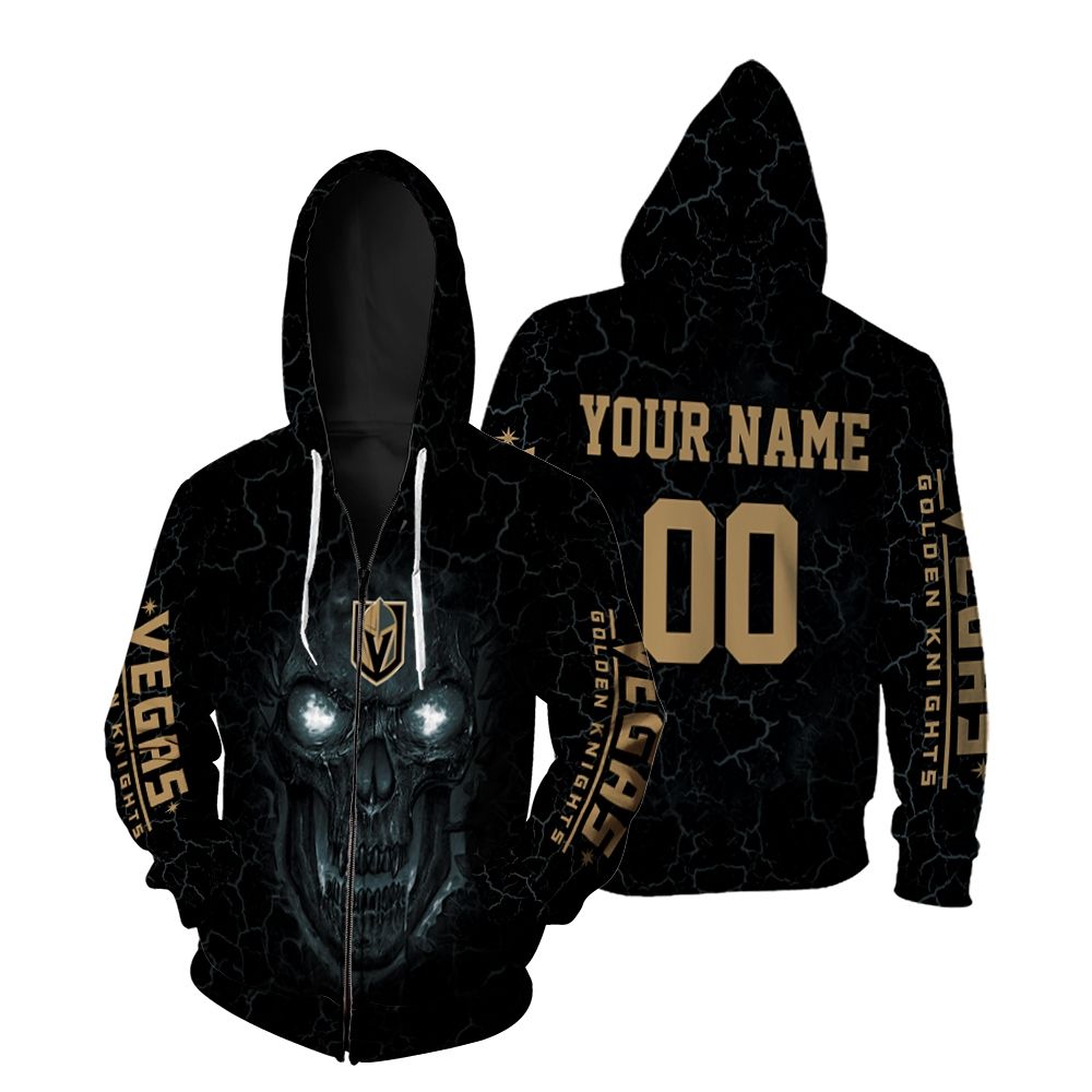 Lava Skull Vegas Golden Knights 3D Personalized Hoodie