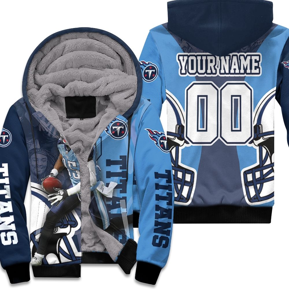 Mycole Pruitt 85 Tennessee Titans AFC South Division Super Bowl 2021 Personalized Fleece Hoodie