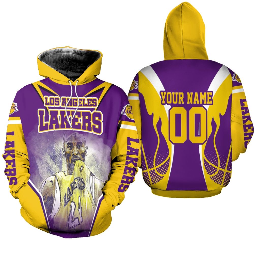 In Memories Los Angeles Lakers Kobe Bryant 24 Western Conference Personalized Hoodie