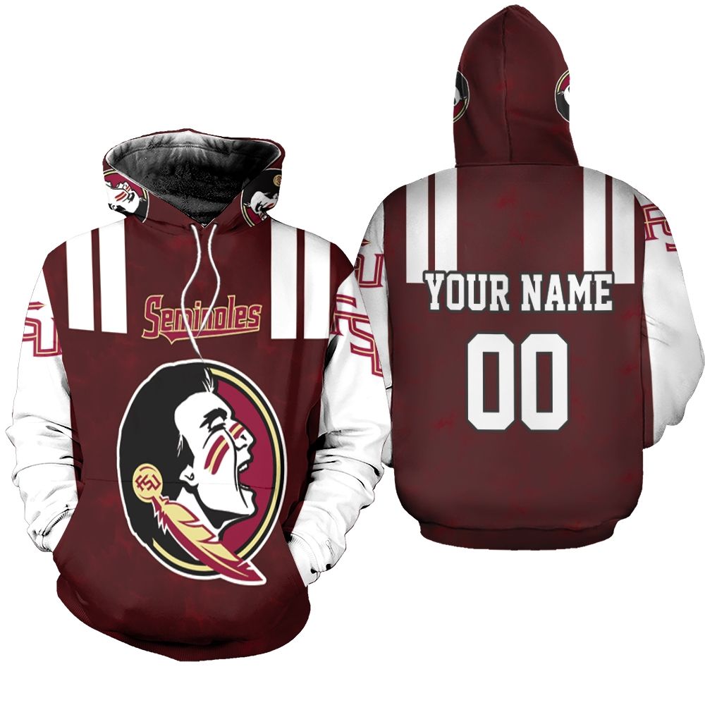 Florida State Seminoles Camo Pattern 3d Personalized Hoodie