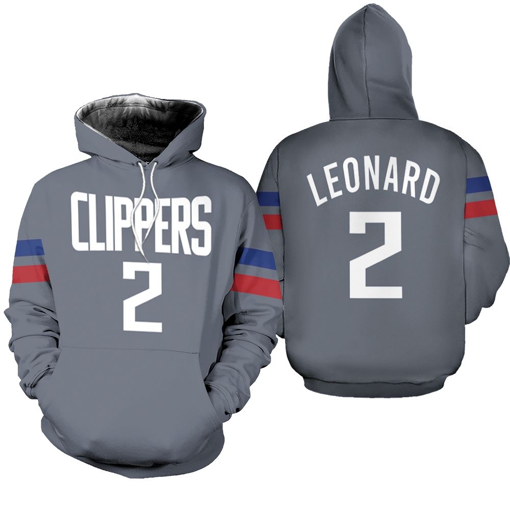 Clippers Kawhi Leonard 2020 21 Earned Edition Gray shirt inspired style Hoodie