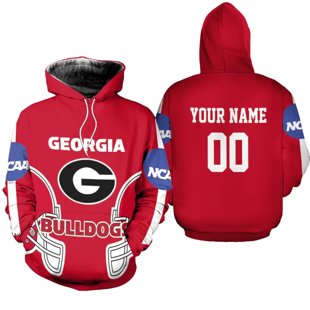 Georgia Bulldogs Camo Pattern 3d Personalized Hoodie
