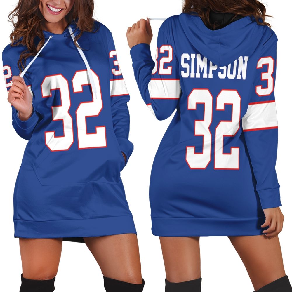 Buffalo Bills Number 17 Josh Allen Personalized Hoodie Dress