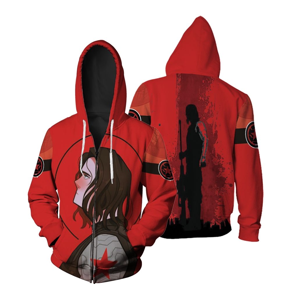 The Winter Soldier The Sadness Of Killer Zip Hoodie