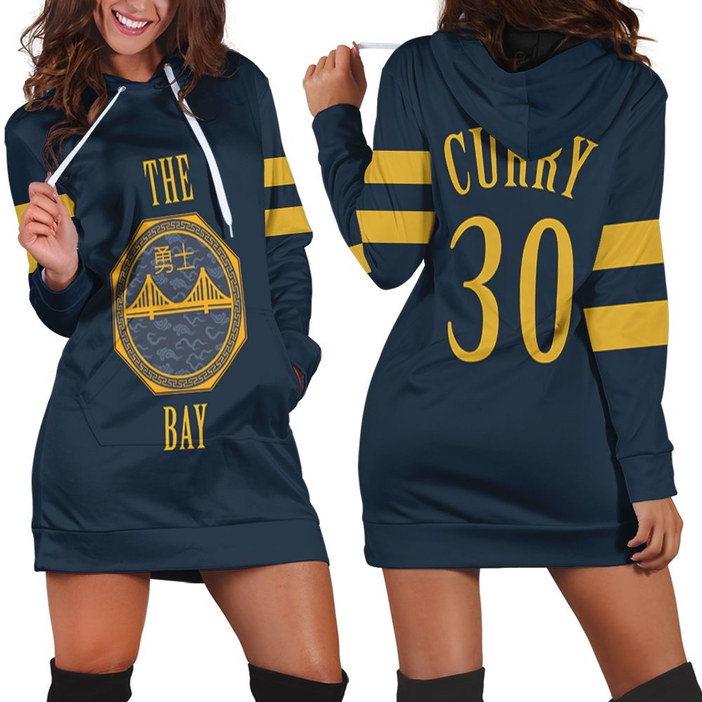 Stephen Curry Golden State Warriors City Edition Navy shirt Hoodie Dress