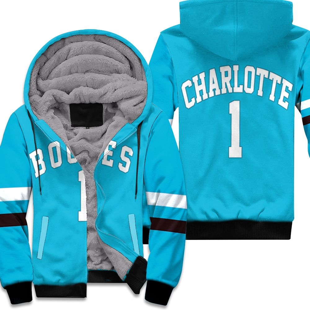 Miles Bridges Charlotte Hornets Jordan Brand City Edition Black shirt Zip Hoodie
