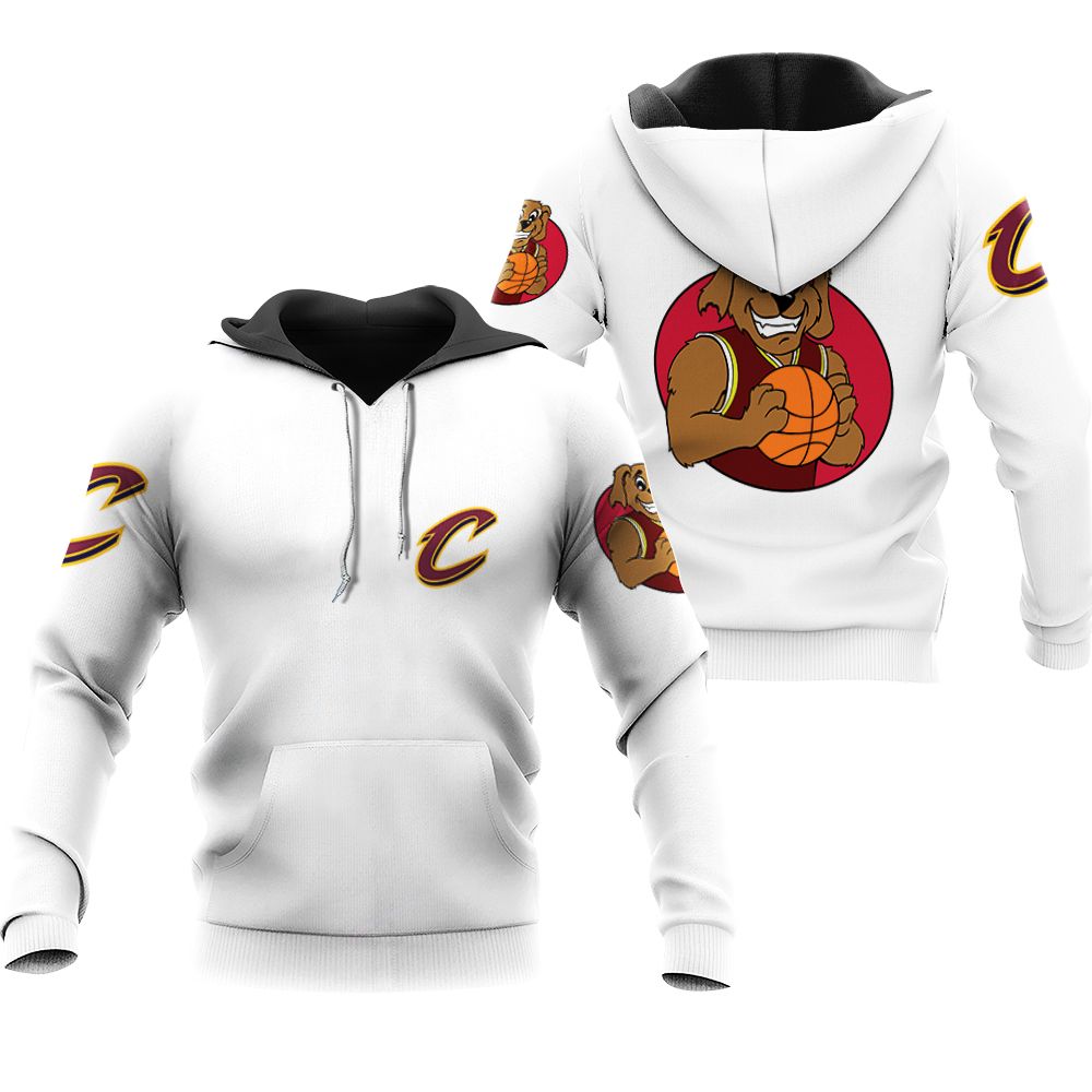 Cleveland Cavaliers Basketball Classic Mascot Logo Gift For Cavaliers Fans White Baseball T shirt