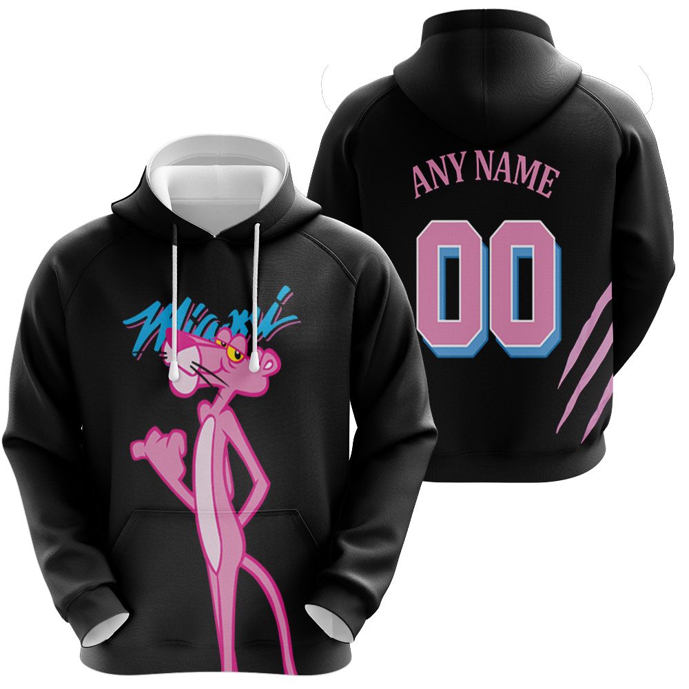 Personalized Miami Heat Any Name 00 Nba 2020 City Edition Split Pink Blue shirt Inspired Style Hoodie