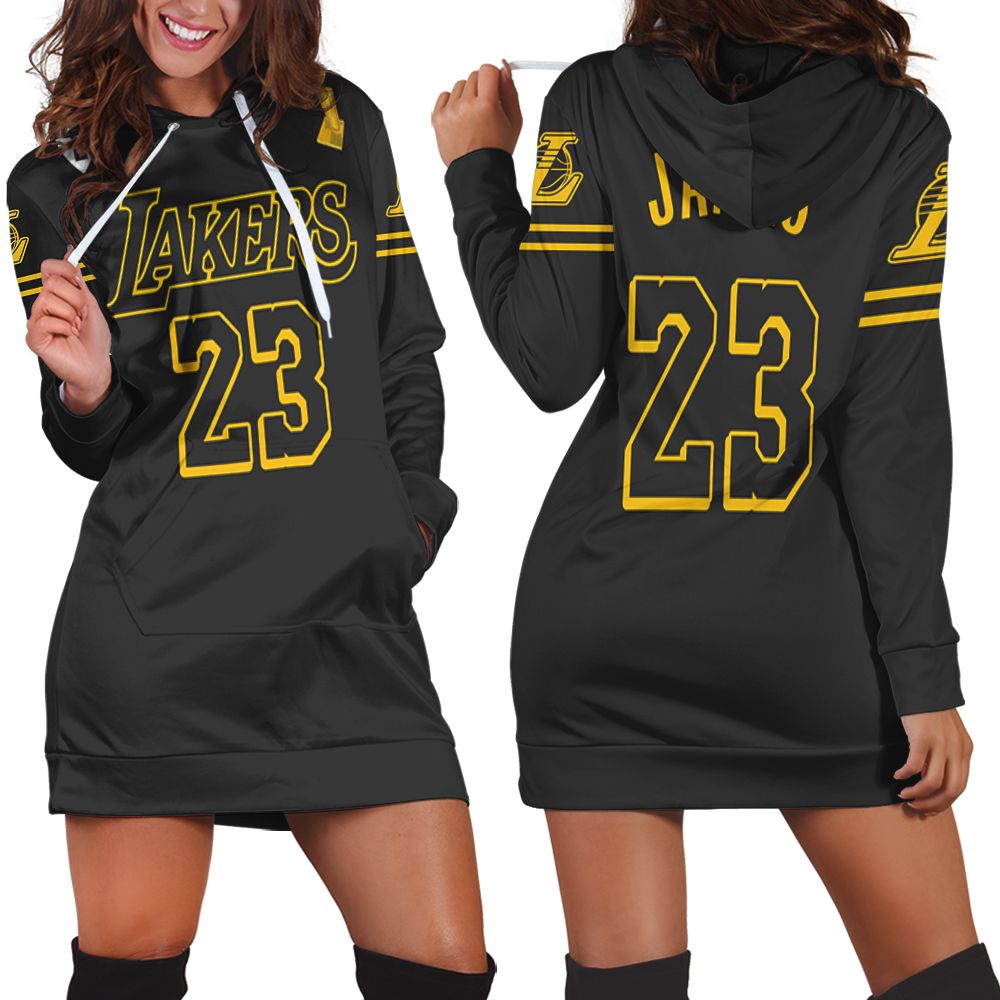 Los Angeles Lakers Kobe Bryant 24 Tribute 2020 Gold Edition Black shirt Inspired Style Hoodie Dress