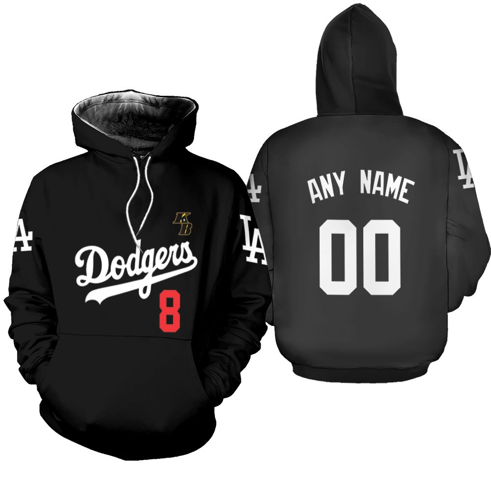 Pesonalized Los Angeles Dodgers Tribute Kobe Bryant Black shirt Inspired Style Gift For Los Angeles Dodgers Fans Zip Hoodie