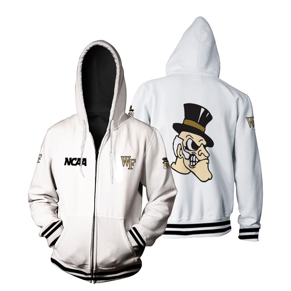 Wake Forest Demon Deacons Ncaa Classic White With Mascot Logo Gift For Wake Forest Demon Deacons Fans Hoodie